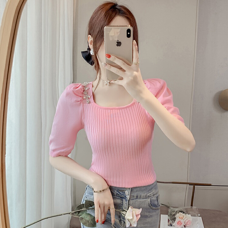 [f · P] foreign fashion bubble sleeve sweater a486# HBx