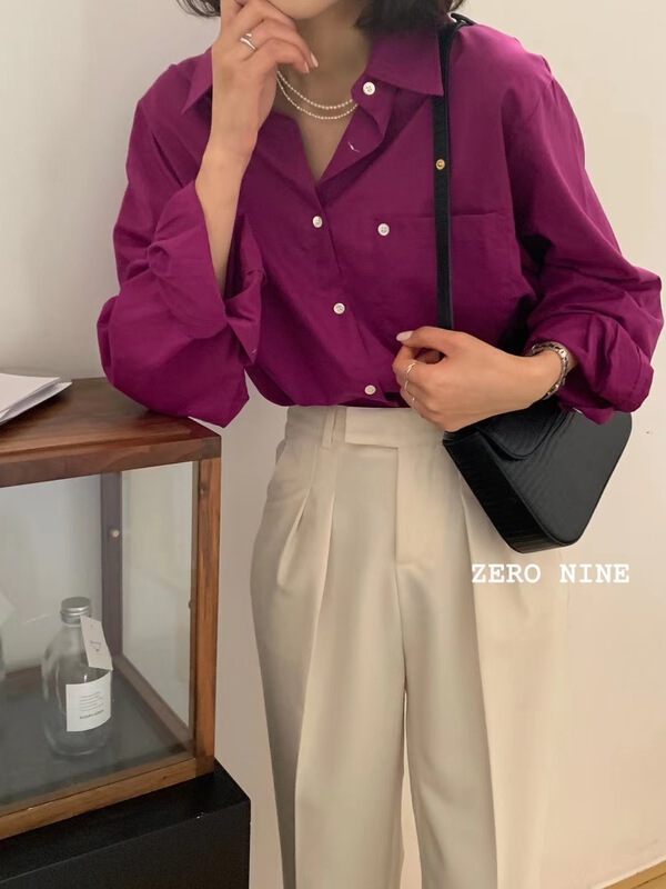 New in early summer! [zero-nine 009] Korean simple commuter shirt 9271# HBx