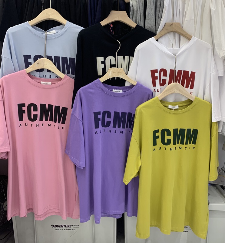 [sanbara] round neck letter fashion short sleeve T-shirt 9503# LSW