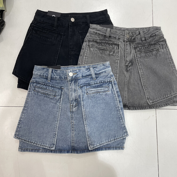 [good] skinny design denim skirt 7699# JJ