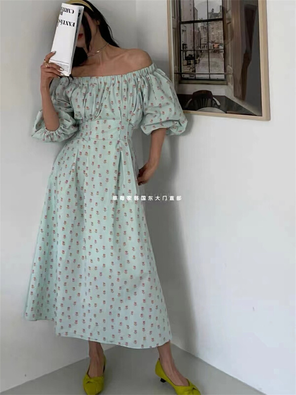 goods in stock! New in early summer! [top close] one shoulder floral fashion dress 68117# ozq