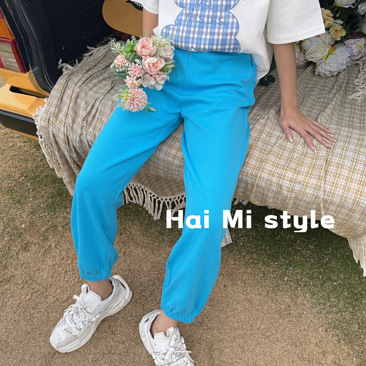 New year in early spring! [Haimi] Korean version simple and versatile candy color casual pants 3118# WTT