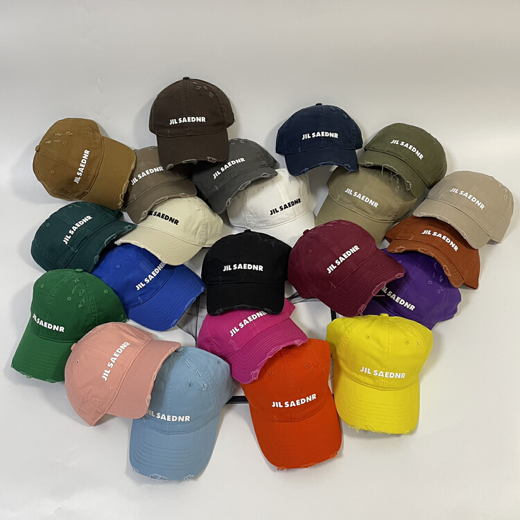 [aestheticism hat industry] broken hole Korean baseball hat 3155# LSL