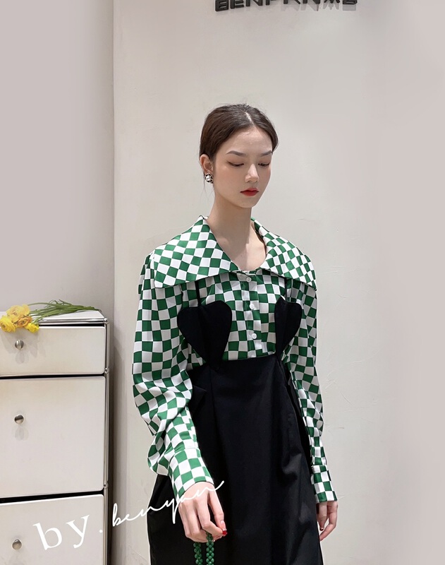 New year in early spring! [benyan] Vintage Plaid fashion shirt 9817# zxx