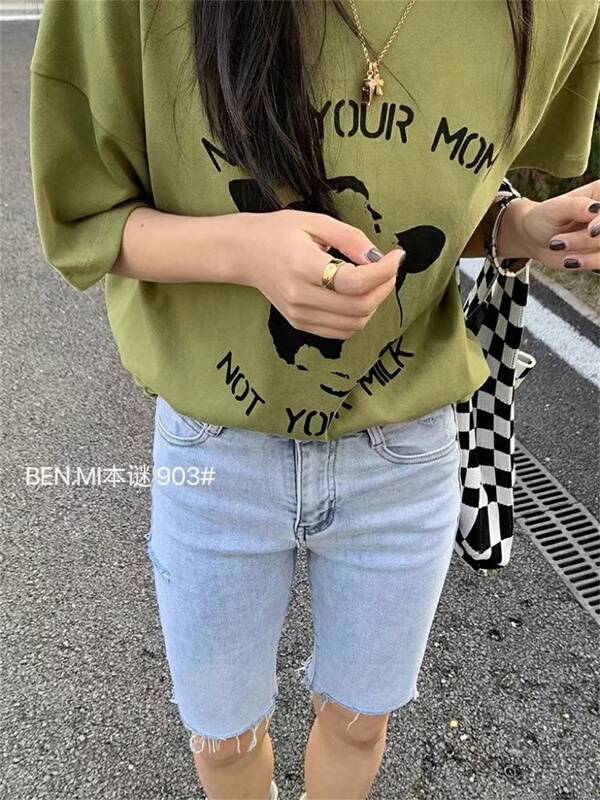 [Ben. Mi mystery] Korean comfortable and versatile denim shorts 903# ll