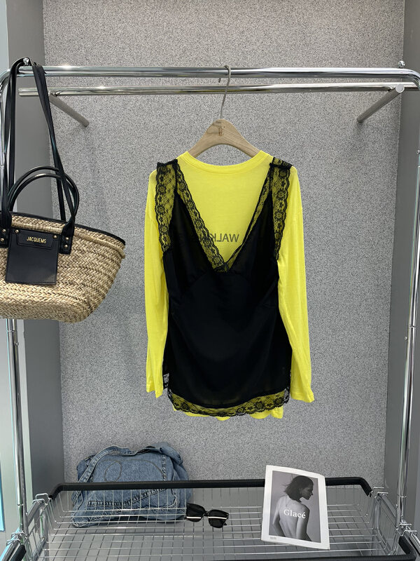 New in early summer! [bobo1972] sexy temperament lace splicing vest / suspender (only selling vest) 226259# ozq