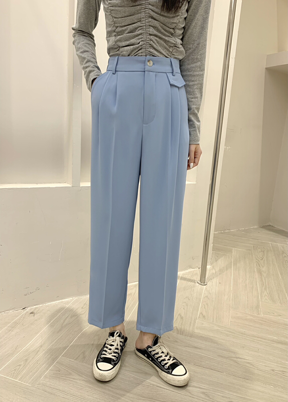 [DCT] Korean back waist elastic straight pants 1005# WPL
