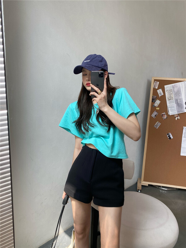 goods in stock! [modern 197] slim and clean comfortable casual shorts 1686# zyh