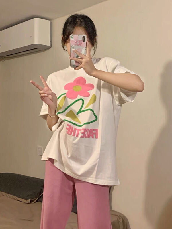 New in early summer! [ziyijia] Korean print short sleeve T-shirt 1159# WTT