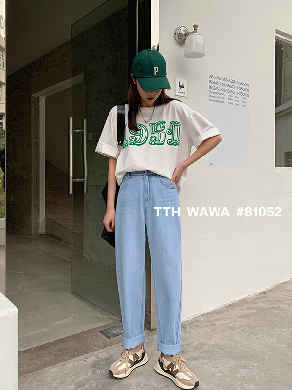 goods in stock! [Wawa] comfortable and versatile simple jeans 81052# ozq