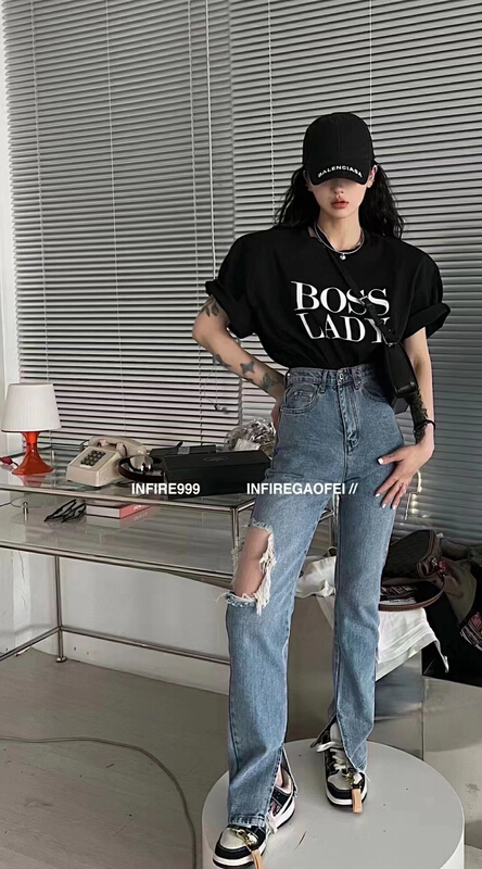 New in early summer! [K2 design] Korean fashion worn and washed jeans p27# WTT