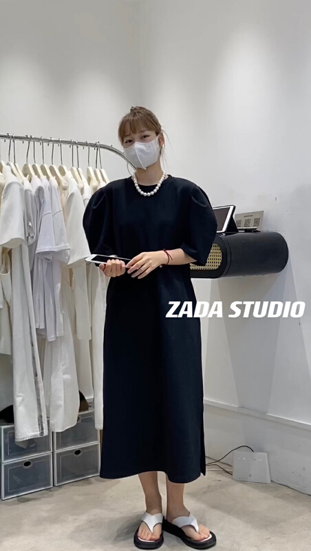 【ZADA】韓版純色百搭連衣裙  3260#  WTT