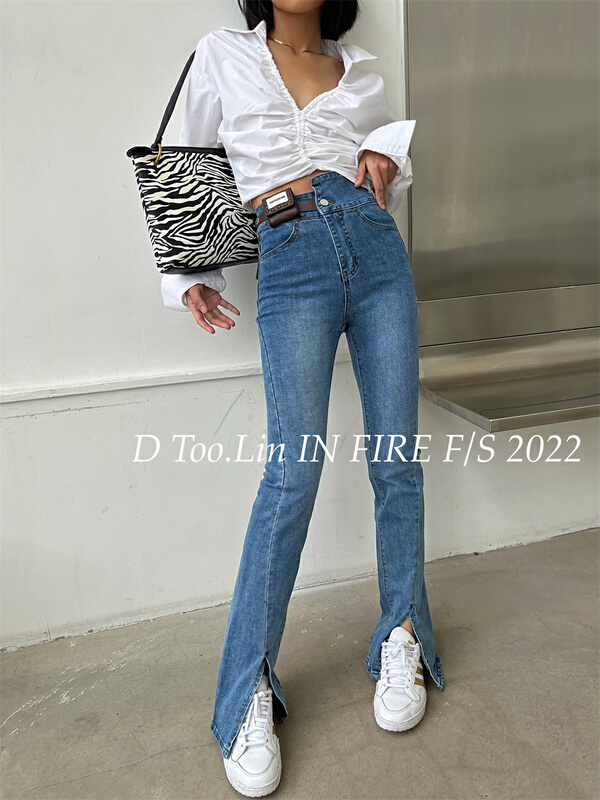 New year in early spring! [dtoo. Lin] Korean straight jeans (no belt) ny222# ozq