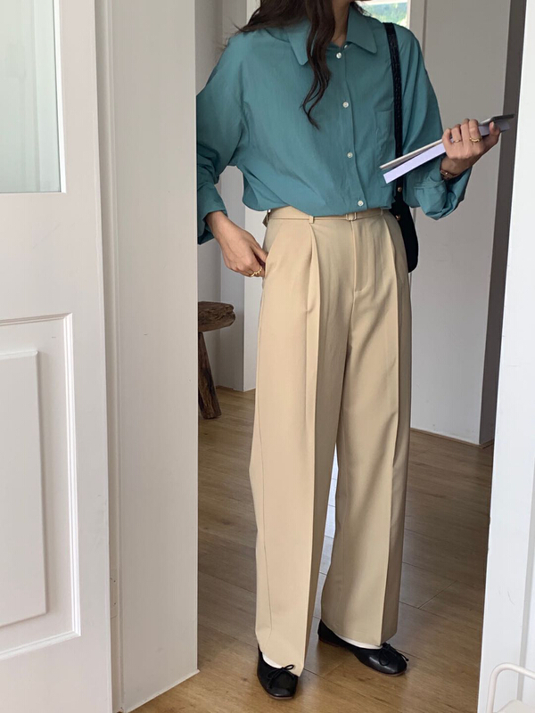 New year in early spring! [BL] Korean loose and slim trousers (with detachable belt) k626099# cqw