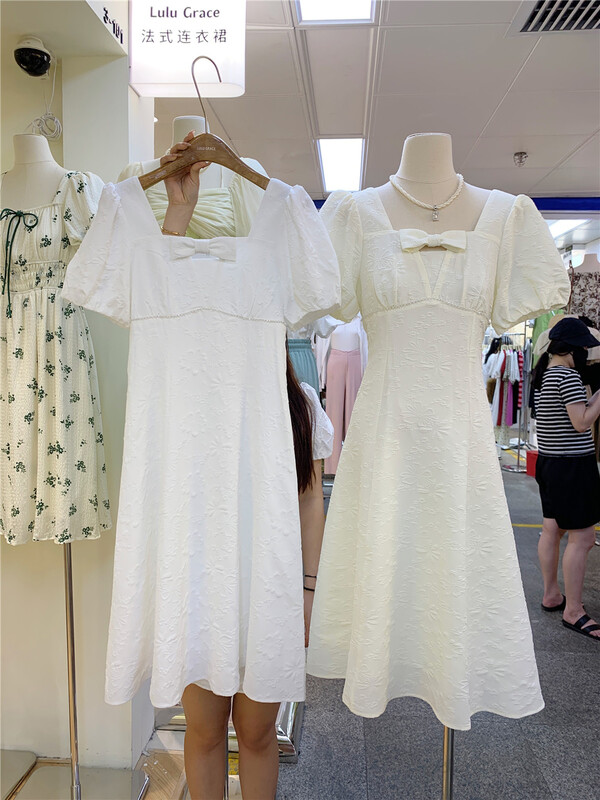 [Lulu grace] French temperament waist closing sweet dress 6355# zjy