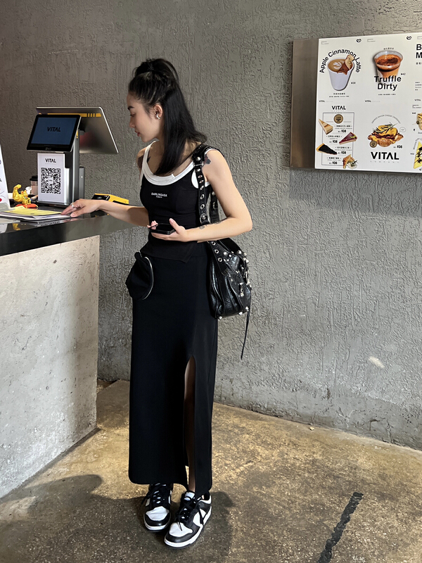 New in early summer! [z81] Han style split skirt