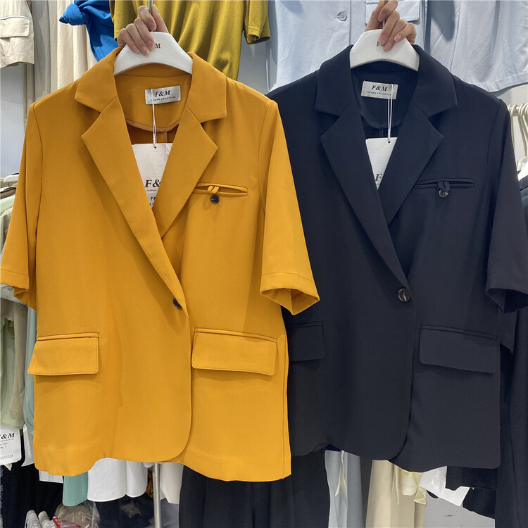 [FM] Korean style fashion temperament design one button suit 6908# CLS