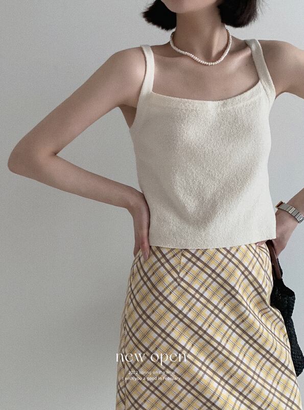 New in early summer! [new open] design sense: a small number of out wearing vests / Suspenders gm22100# zxl