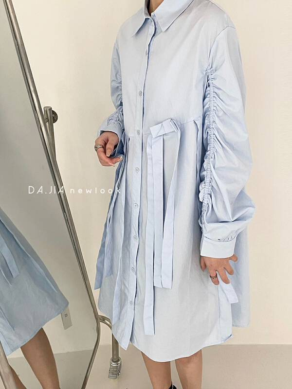 [Dajia] Korean loose fashion tassel dress 22063# CLS