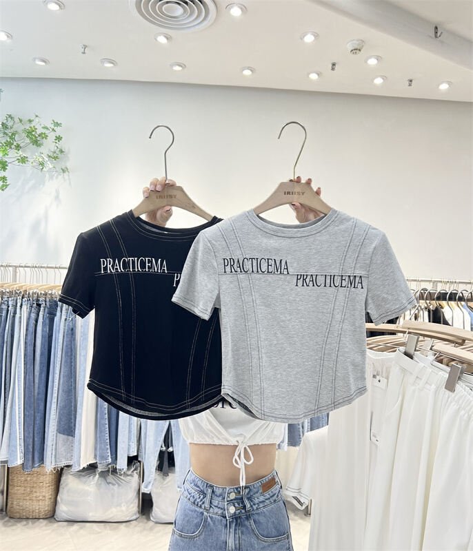 Irl printed short sleeve casual T-shirt (not including IRL)