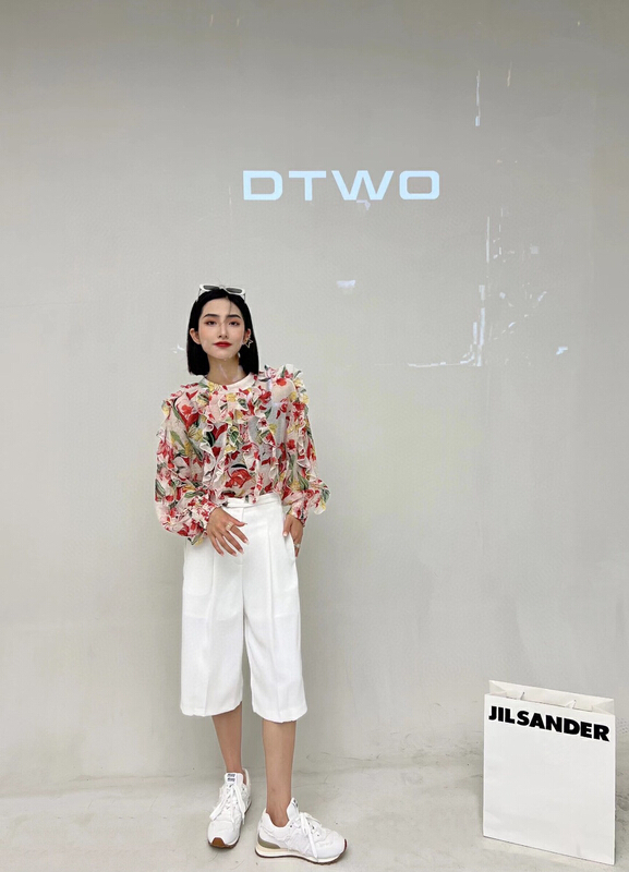 [d.two D2] straight slim casual pants 2105396# zxl