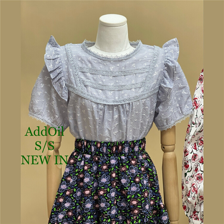 New in early summer! [addoil] hollow out fashion versatile blouse 8082# zxl