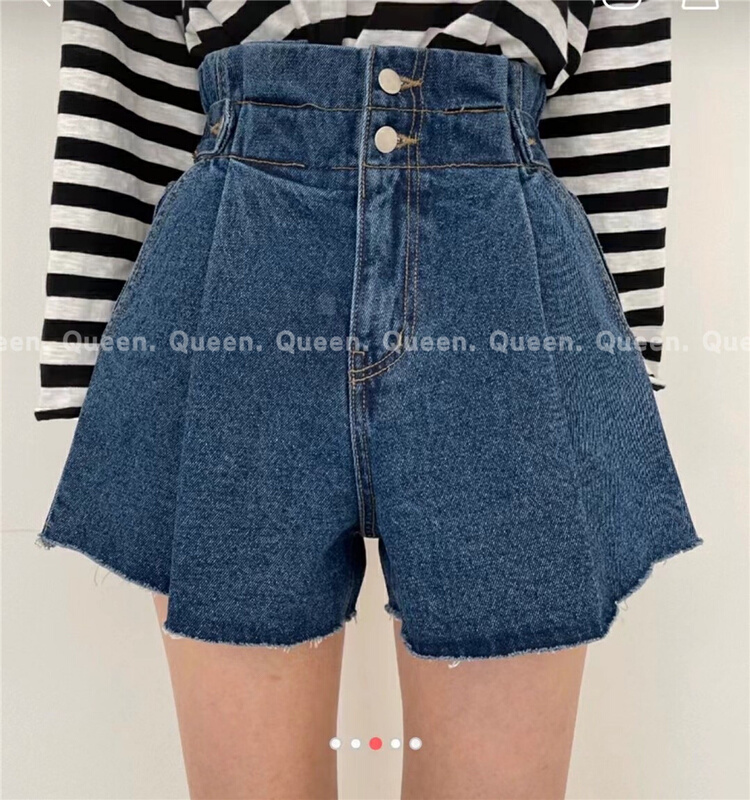 goods in stock! New in early summer! [queen1] Korean simple and versatile denim shorts 571# ozq