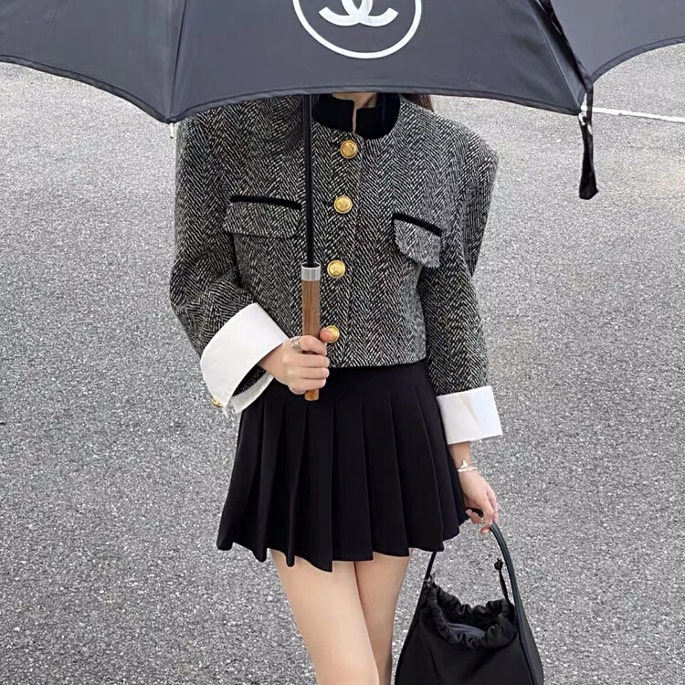 [MC] big brand style shoulder pad small fragrance short coat 6668# CJJ