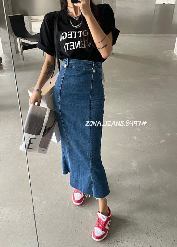 New year in early spring! [zona] slim and versatile skirt 8497-1\ozq