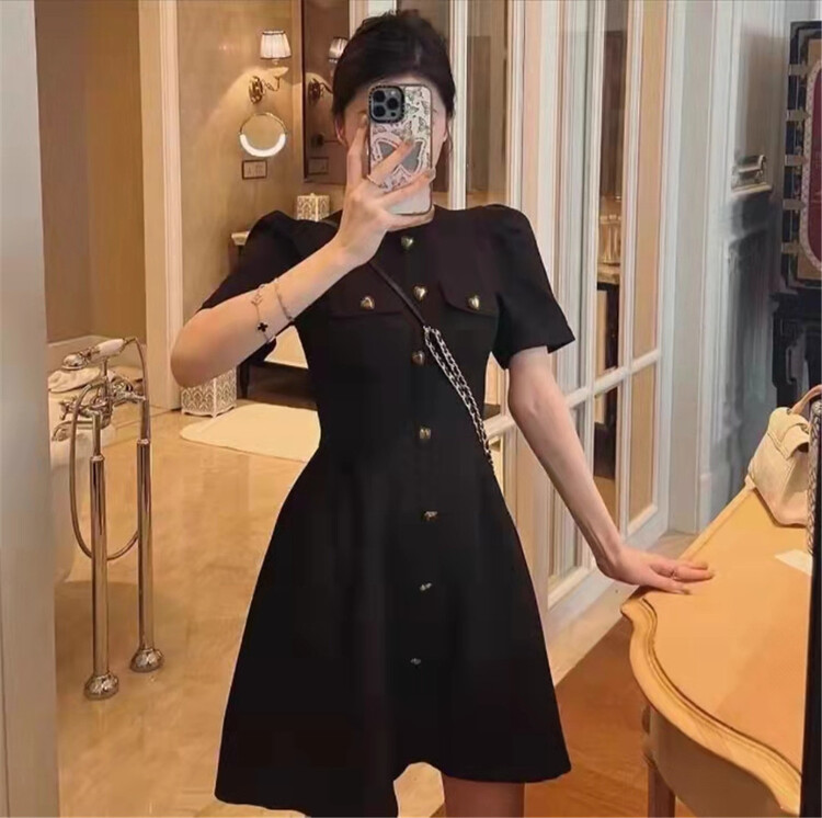 New in early summer! [Bala Bala] fashion temperament bubble sleeve dress 6351# PCZ