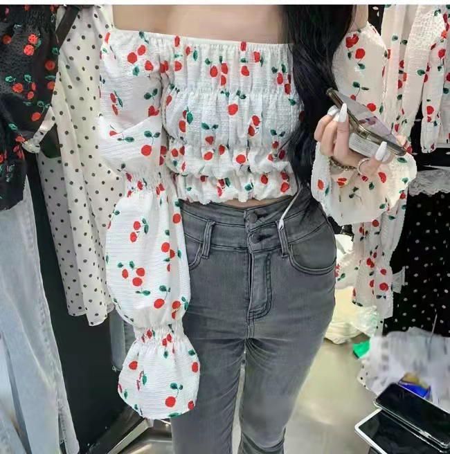 New in early summer! [Nancy] Cherry shoulder style shirt ys1-001# WPL