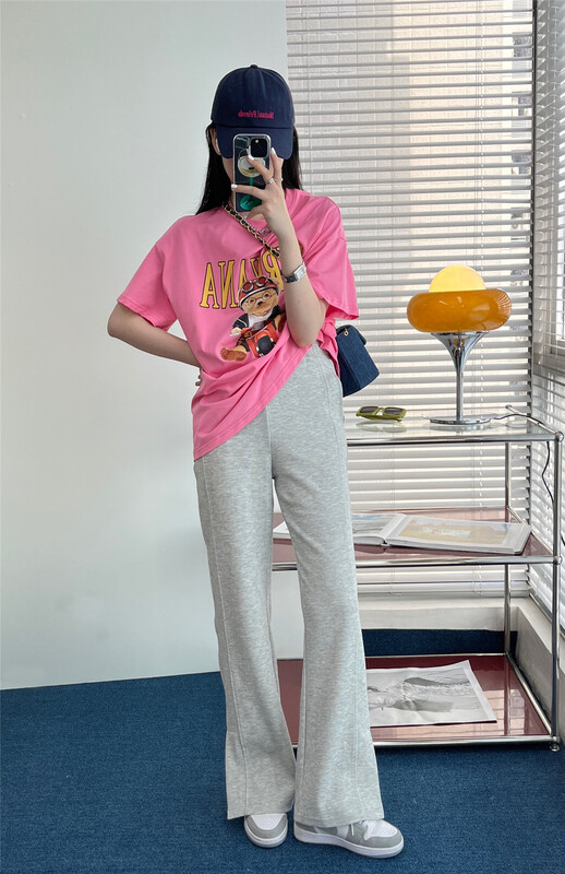 New year in early spring! [rich Papa] simple, personalized, versatile, slim casual pants 21k037# zxx
