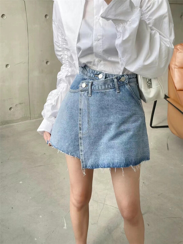 New year in early spring! [Dido] little women's fashionable short denim skirt 6979# hjy