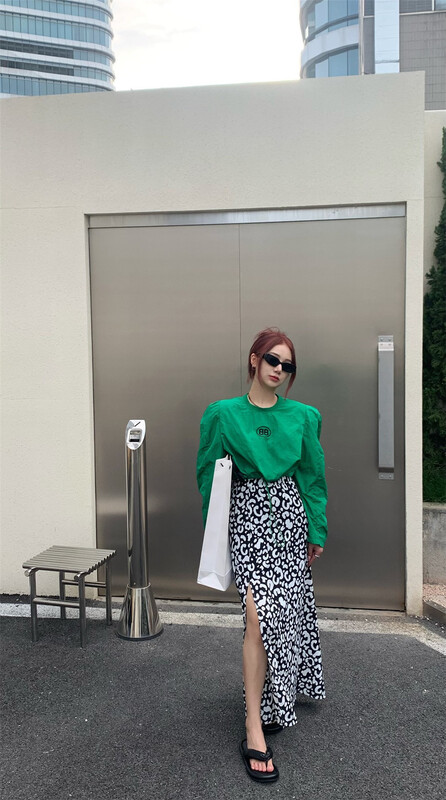 [eveu] Chiffon gentle aging skirt 22023# LSL