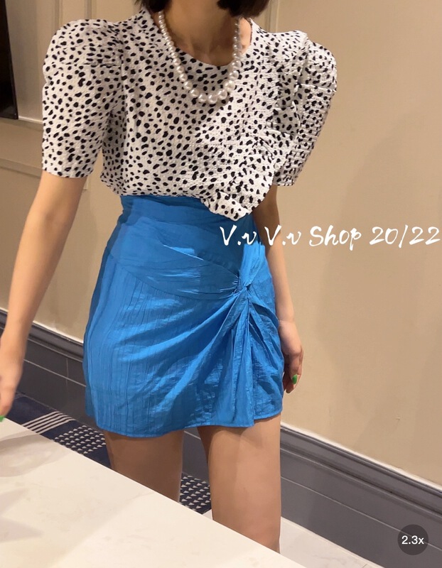 [v.v] Korean solid color kink skirt 9066-1# cqw