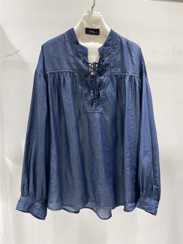 New in early summer! [original by hnhl] small group design denim shirt ys3-003# XYY