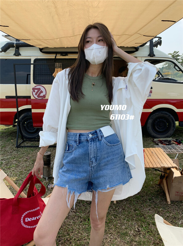 New year in early spring! [suxinlan] Korean style design sense retro foreign style casual shorts 61103# LSL