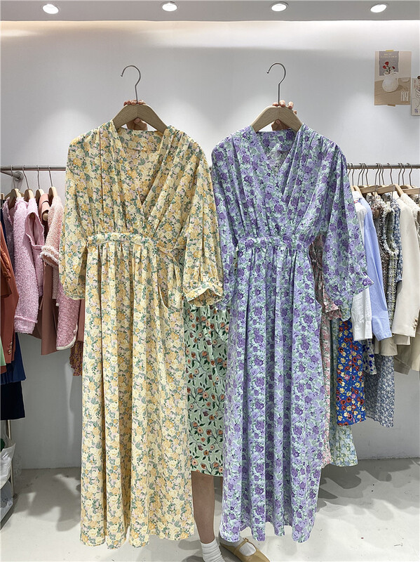 [MSN] Korean sweet aging floral dress q150n# CLS