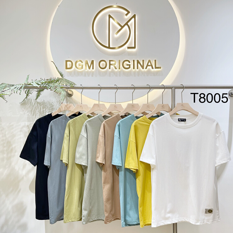 [DGM] simple casual loose comfortable breathable short sleeve T-shirt 8005# ZZL