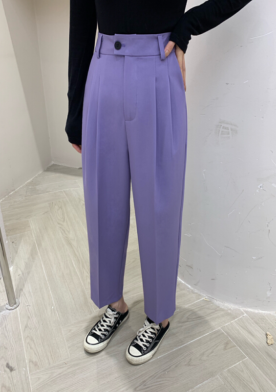 New in early summer! [DCT] simple nine point small straight trousers 7770# WPL