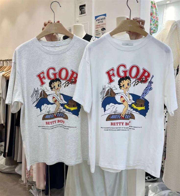 [xhm] personalized cartoon pattern Casual Short Sleeve T-shirt x859# ZSY