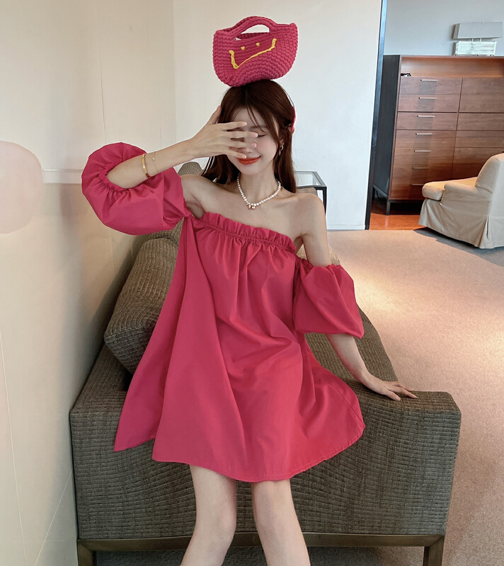 [X.C] fashion loose one shoulder two dress 312# WPL