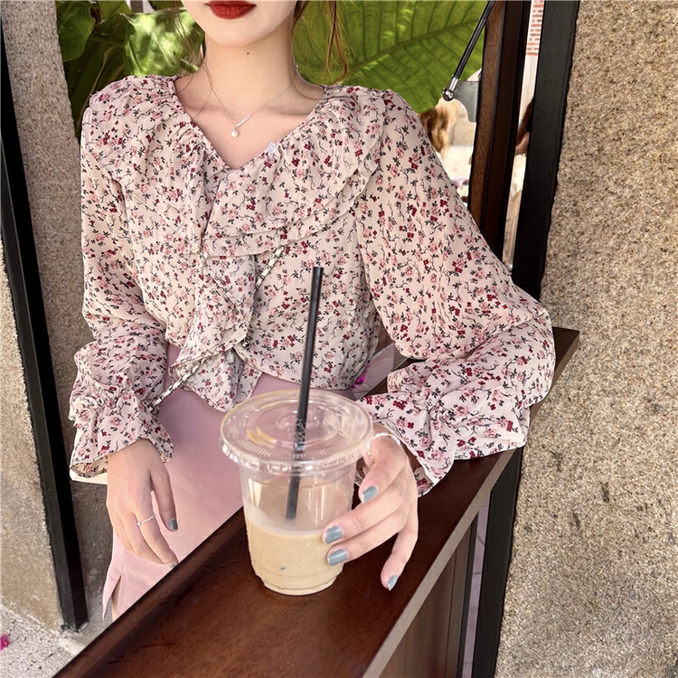 New year in early spring! [LML] Hanfeng ins sweet shirt 8322# ozq