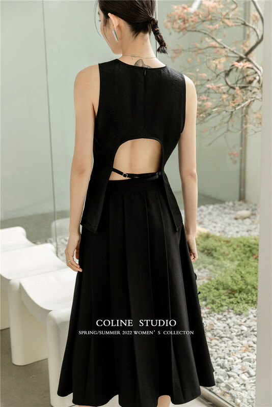 New in early summer! [Coline] sleeveless round neck fashion vest / suspender c2124# hyy