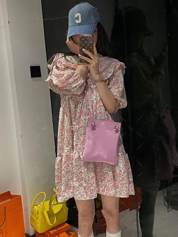 [mi ni] floral loose and thin baby collar dress (only dresses) 1075# PCZ