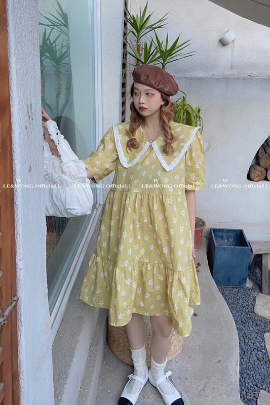 [le & Wong] floral age reducing versatile dress 8841# WTT