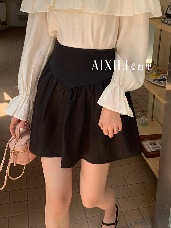 goods in stock! New year in early spring! [aixili aisili] high waist lady temperament pleated skirt pants 6265# WPL