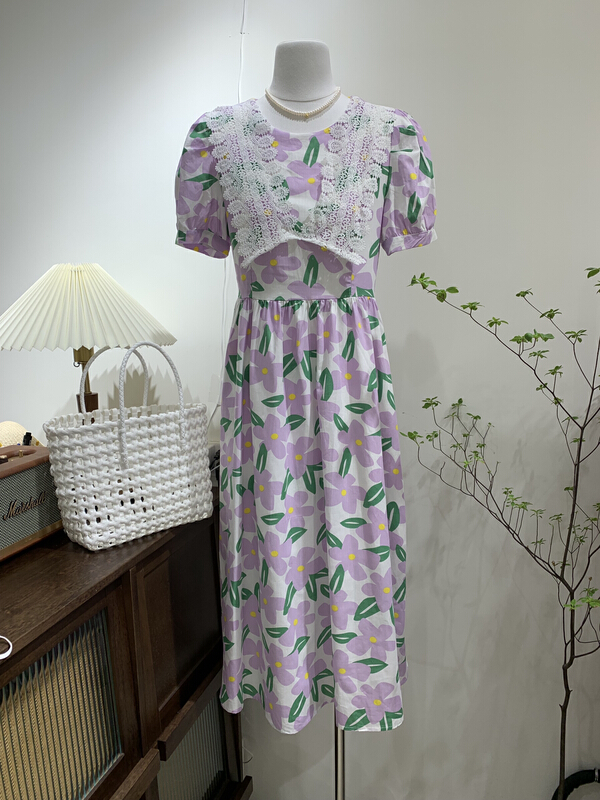 [chocolate] Korean color matching lady dress 20041# ll