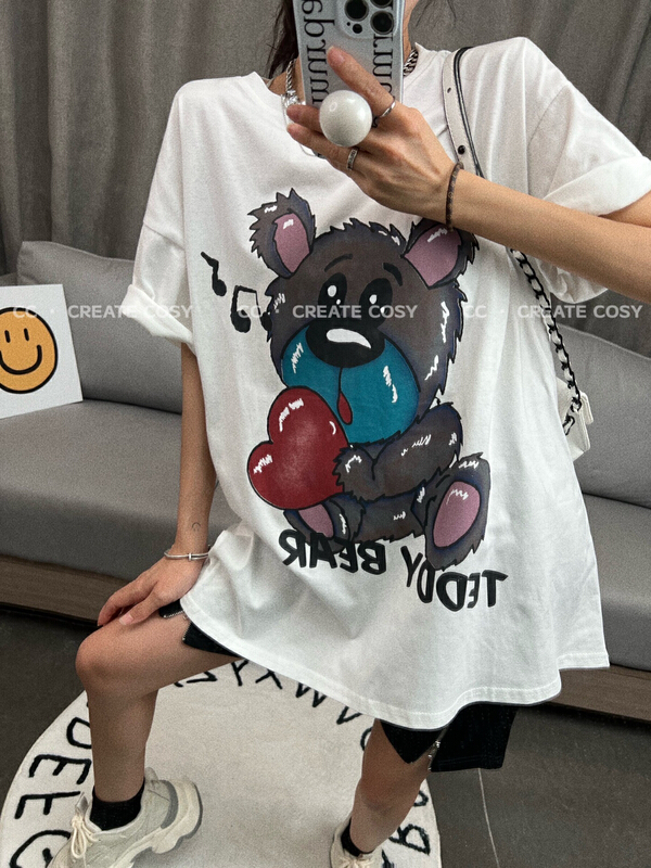 [CC] love baby bear graffiti short sleeve T-shirt 322# XYY