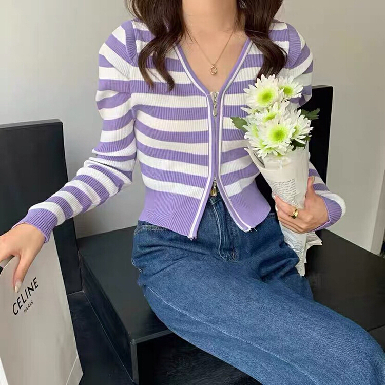 New year in early spring! [small clothing] Korean slim fit V-neck versatile sweater 2102# LSL
